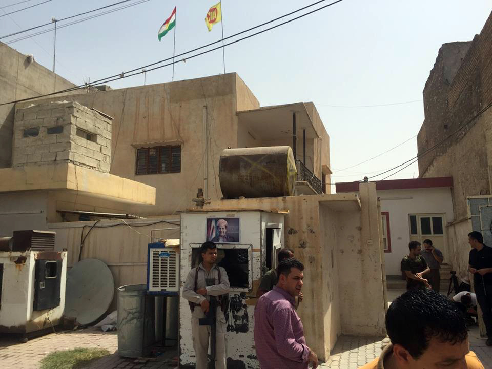 لە كەركووك تەقە لە بارەگایەكی پارتی دەكرێت